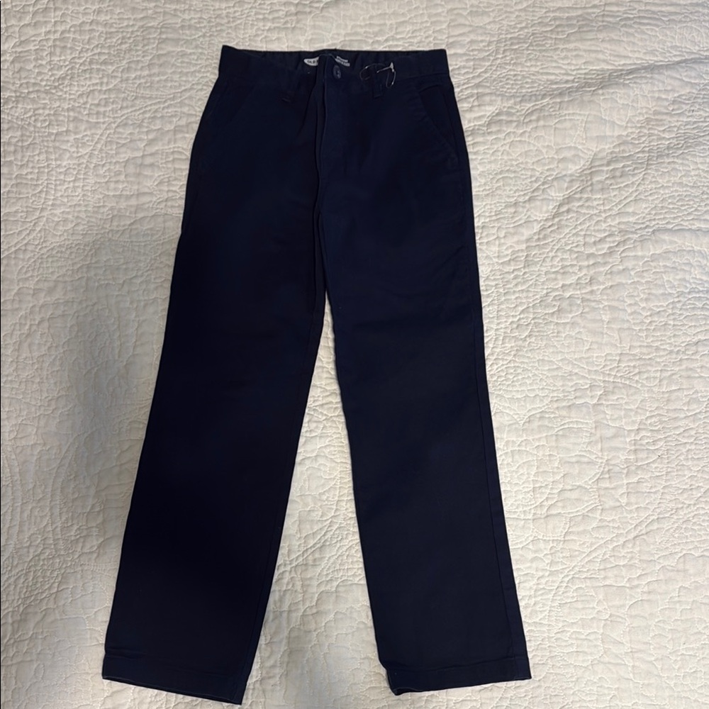 Old Navy Boys’ Casual/Uniform Blue Straight-Leg Pants Size 8 Used